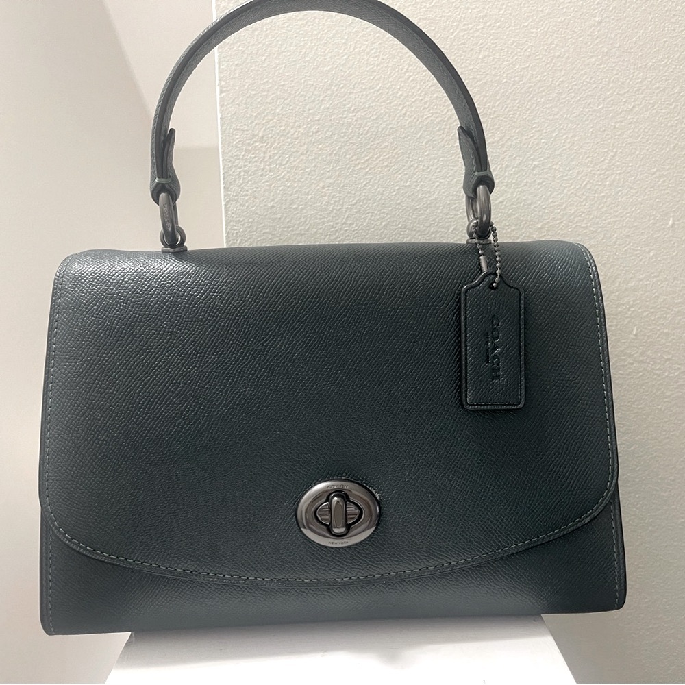 Coach Green Leather Handbag